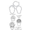 Hero Arts - Die and Clear Photopolymer Stamp Set - Hero Florals - Succulent