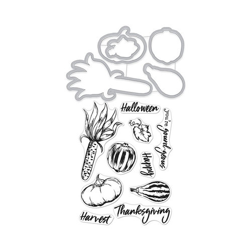 Hero Arts - Die and Clear Photopolymer Stamp Set - Autumn Bounty
