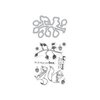 Hero Arts - Die and Clear Photopolymer Stamp Set - Christmas Squirrels