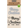 Hero Arts - Dies and Clear Photopolymer Stamp Set - Merry Christmas Script