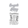 Hero Arts - Die and Clear Photopolymer Stamp Set - Congrats Happy