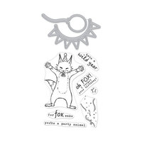 Hero Arts - Dies and Clear Photopolymer Stamp Set - Party Fox