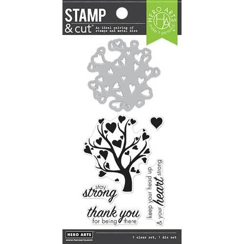 Hero Arts - Die and Clear Photopolymer Stamps - Heart Tree