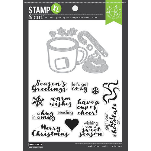 Hero Arts - Die and Clear Photopolymer Stamp Set - Hug in a Mug