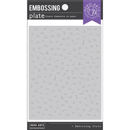 Hero Arts - Embossing Plate - Alphabet