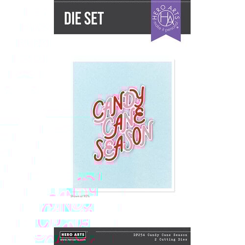 Hero Arts - Candy Cane Season Collection - Etched Dies - Candy Cane Season
