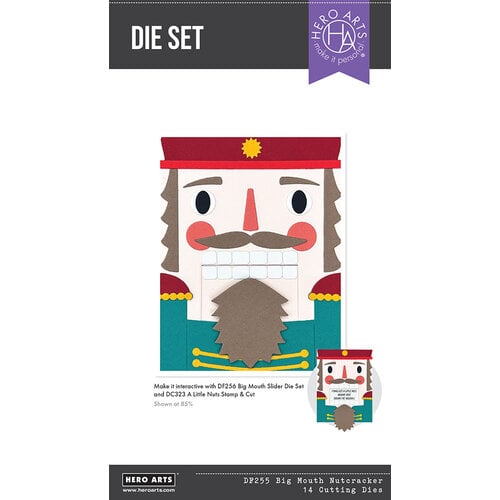 Hero Arts - Crackin' Christmas Collection - Etched Dies - Big Mouth Nutcracker