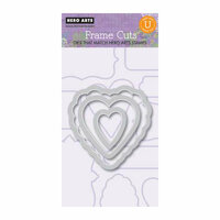 Hero Arts - Frame Cuts - Die Cutting Template - Layered Hearts