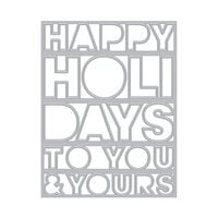 Hero Arts - Christmas - Fancy Dies - Happy Holidays Cover Plate