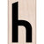 Hero Arts - Woodblock - Wood Mounted Stamps - Lowercase H