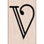 Hero Arts - Woodblock - Wood Mounted Stamps - Engraved V