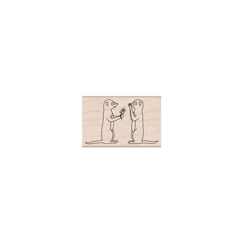 Hero Arts - Woodblock - Wood Mounted Stamps - Meerkat Pair