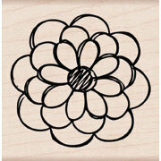 Hero Arts - Woodblock - Wood Mounted Stamps - Hand Drawn Small Flower