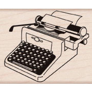 Hero Arts - Woodblock - Wood Mounted Stamps - Retro Typewriter