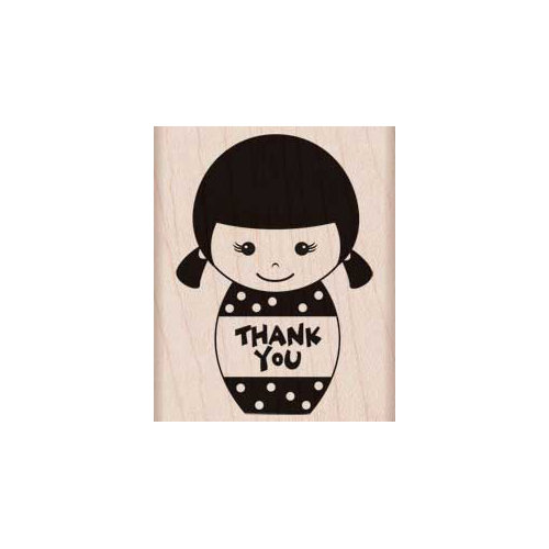 Hero Arts - Woodblock - Wood Mounted Stamps - Thank You Girl