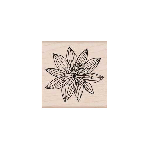 Hero Arts - Woodblock - Wood Mounted Stamps - Night Flower
