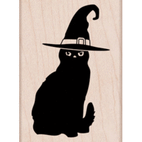 Hero Arts - Woodblock - Wood Mounted Stamps - Halloween Cat