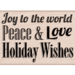 Hero Arts - Woodblock - Christmas - Wood Mounted Stamps - Peace and Love
