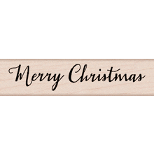 Hero Arts - Woodblock - Wood Mounted Stamps - Merry Christmas Writing