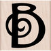 Hero Arts - Woodblock - Wood Mounted Stamps - Swirl B