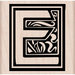 Hero Arts - Woodblock - Wood Mounted Stamps - Illuminated E