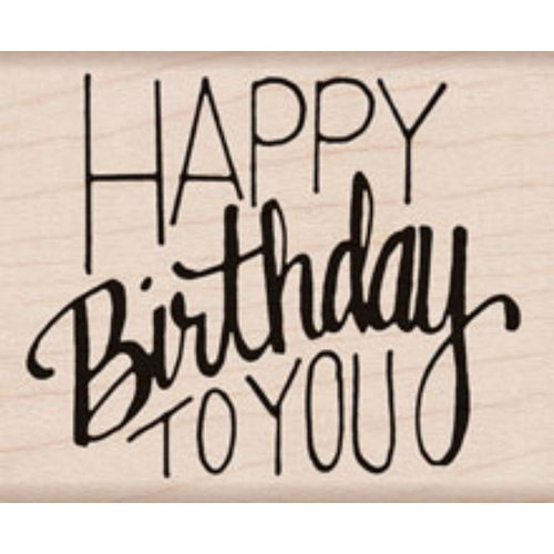 Hero Arts - Woodblock - Wood Mounted Stamps - Happy Birthday To You