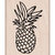 Hero Arts - Woodblock - Wood Mounted Stamps - Pineapple