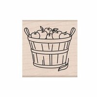 Hero Arts - Wood Block - Wood Mounted Stamp - Basket of Apples