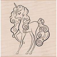 Hero Arts - Woodblock - Wood Mounted Stamps - Unicorn