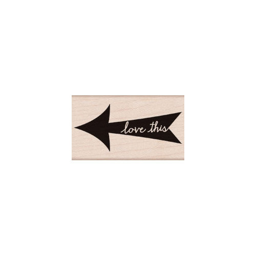 Hero Arts - Stamp Your Story Collection - Woodblock - Wood Mounted Stamps - Love This Arrow