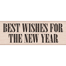Hero Arts - Woodblock - Wood Mounted Stamps - Wishes for New Year