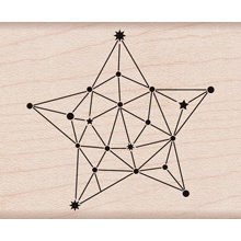 Hero Arts - Wood Block - Wood Mounted Stamp - Constellation Star