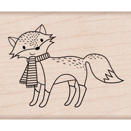 Hero Arts - Christmas - Woodblock - Wood Mounted Stamps - Christmas Fox
