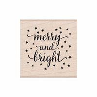Hero Arts - Lia Griffith Collection - Woodblock - Christmas - Wood Mounted Stamps - Merry and Bright