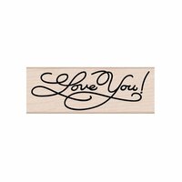 Hero Arts - 2016 Valentines Collection - Woodblock - Wood Mounted Stamps - Love You Message