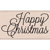 Hero Arts - Woodblock - Wood Mounted Stamps - Happy Christmas Script