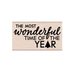 Hero Arts - Christmas - Woodblock - Wood Mounted Stamps - Most Wonderful Time