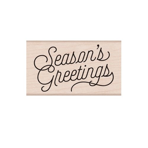 Hero Arts - Christmas - Woodblock - Wood Mounted Stamps - Season's Greetings Script