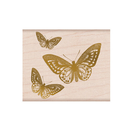 Hero Arts - From The Vault - Woodblock - Wood Mounted Stamps - Butterfly
