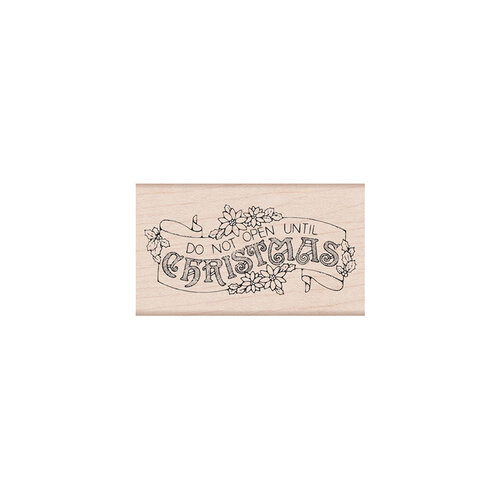 Hero Arts - From the Vault - Woodblock - Wood Mounted Stamp - Christmas Banner