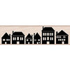Hero Arts - Woodblock - Wood Mounted Stamps - Row of Houses