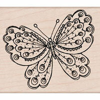 Hero Arts - Woodblock - Wood Mounted Stamps - Artists Butterfly