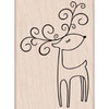 Hero Arts - Woodblock - Christmas - Wood Mounted Stamps - Winking Reindeer