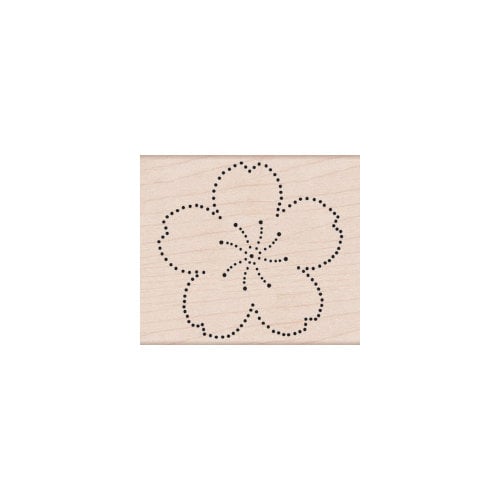 Hero Arts - Woodblock - Wood Mounted Stamps - Dot Flower