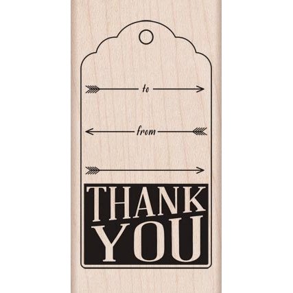 Hero Arts - Wood Block - Wood Mounted Stamp - Thank You With Arrows