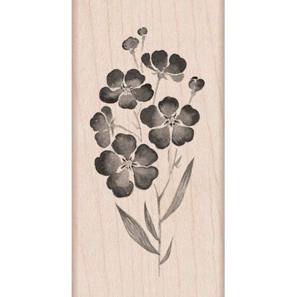 Hero Arts - Woodblock - Wood Mounted Stamps - Flowers on a Stem