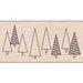 Hero Arts - Woodblock - Christmas - Wood Mounted Stamps - Tree Landscape