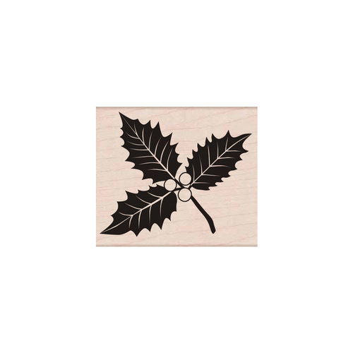 Hero Arts - Woodblock - Christmas - Wood Mounted Stamps - Poinsettia with Berries
