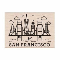 Hero Arts - Destination Collection - Woodblock - Wood Mounted Stamps - San Francisco