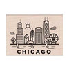 Hero Arts - Destination Collection - Woodblock - Wood Mounted Stamps - Chicago